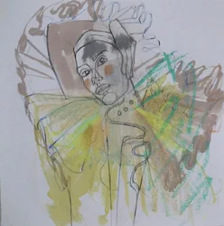 Retrato abstracto a todo color