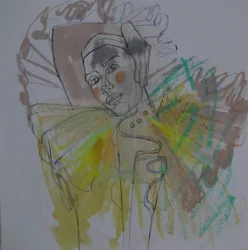 Retrato abstracto a todo color