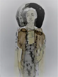 Figura femenina contemplativa