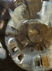 Espiral abstracta con tonos terrosos