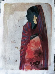 Elegante perfil africano