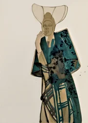 Retrato de moda elegante