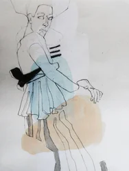 Elegante boceto de moda