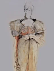 Elegante boceto de moda