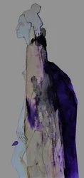Elegante silueta morada