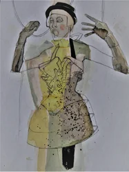 Figura de moda expresiva