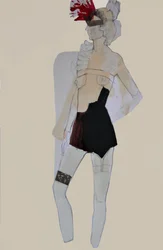 Moda de vendajes con plumas