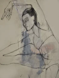 Boceto de una bailarina elegante