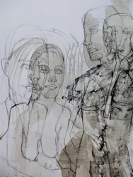 Figuras humanas en capas