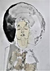Retrato abstracto meditativo
