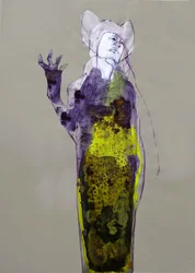 La misteriosa figura morada