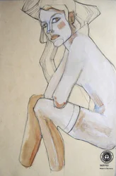Ilustración de una mujer pensativa