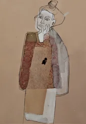 Retrato de una mujer pensativa