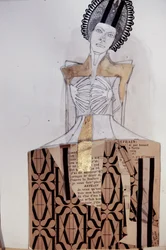 Maniquí de moda esquelético