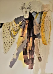 Retrato de moda estilizado