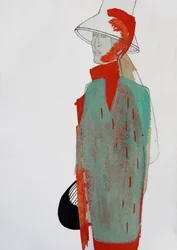 Retrato de moda estilizado