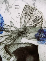 Retrato estilizado de una mujer