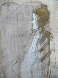 Dibujo de perfil minucioso