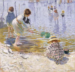 A la orilla del mar (óleo sobre lienzo)