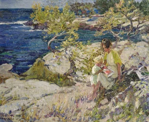 On the Rocks (óleo sobre lienzo)