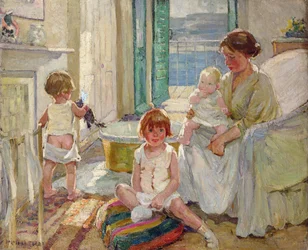 La familia (óleo sobre lienzo)