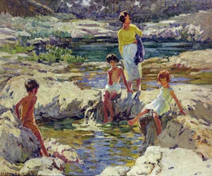 The Rockpool (óleo sobre lienzo)