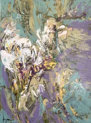 Flores moradas abstractas