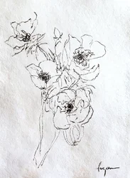 Dibujo floral delicado