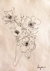 Dibujo floral delicado