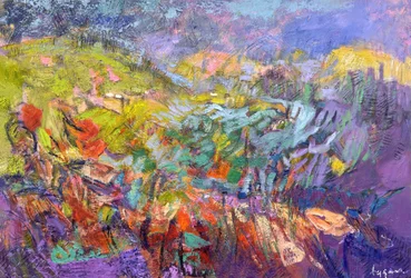 Paisaje vibrante y de ensueño