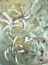 Abstracto floral verde