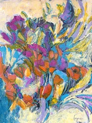 Flores abstractas llenas de colorido