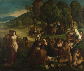 Un bacanal, c. 1520