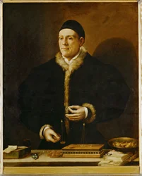 Jakob II Fugger, llamado "El Rico", comerciante y prestamista del emperador Karl V (pintura sobre lienzo)