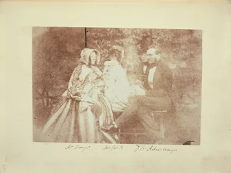 Retrato de Grupo con el Sr. y la Sra. Adair Craigie, la Sra. James Brewster y Sir David Brewster