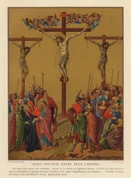 Crucifixión de Jesucristo (chromolitho)