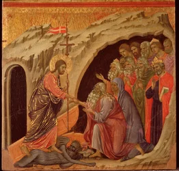 Pasión: el descenso al limbo. Retablo de la Maestà