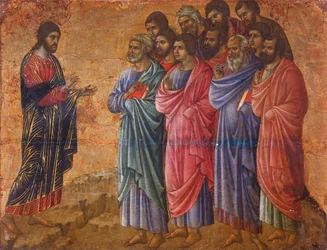 La Aparición de Cristo en la Montaña en Galilea (detalle)