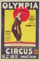 Póster del circo Bertram Mills, 1922