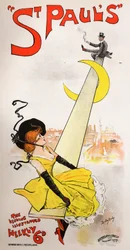 Literatura. Prensa. Revista ilustrada de San Pablo. Cartel de Dudley Hardy, Inglaterra, c.1890 (cartel)