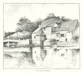 Old Mill, Bocking (litografía)