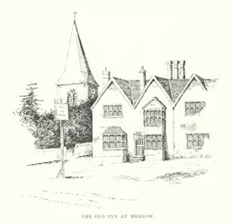 La antigua posada de Merrow (litografía)