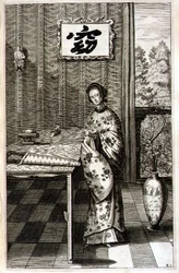 Mujer China con un Ruiseñor, de 