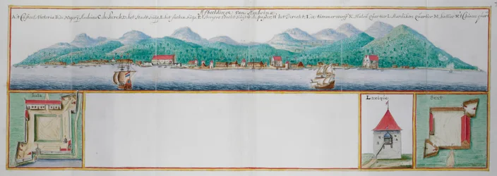 Vista coloreada de Amboyna.