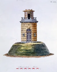 Diseño de la Revista de Gemas de Jardín por G. van Laar, publicado en 1802