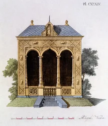 Diseño de la Revista de Gemas de Jardín por G. van Laar, publicado en 1802