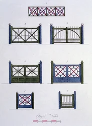Diseños de la Revista de Gemas de Jardín por G. van Laar, publicado en 1802