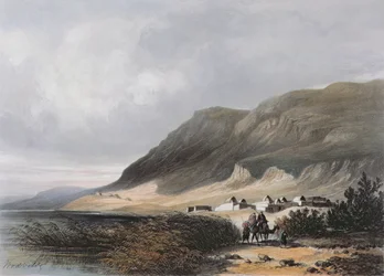 El-Mejdel (Magdala) grabado por Jean Jacottet (1806-c.1843)