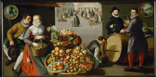 Mercado de fruta (pintura sobre lienzo)