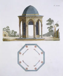 Ilustración de la Revista de Gemas de Jardín por G Van Laar, 1802